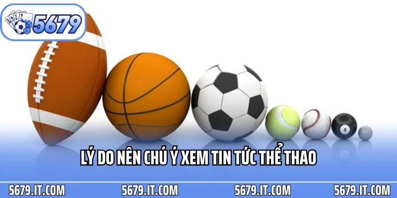 Lý do nên chú ý xem tin tức thể thao
